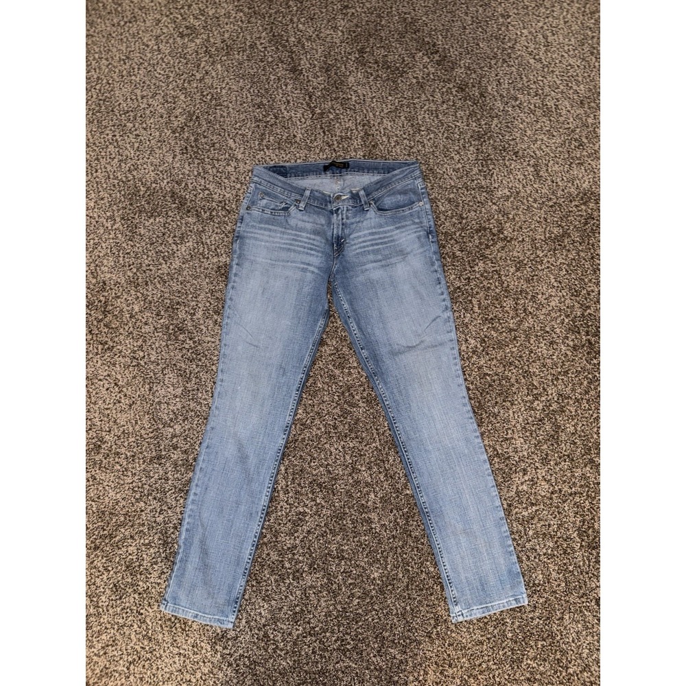 Levi's 524 Too Superlow Jeans Low Rise Slim Fit Skinny Light Wash Juniors 11 Y2K